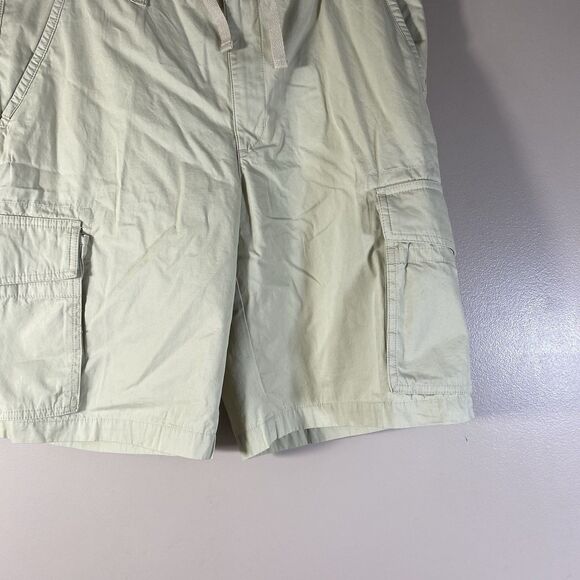 LL Bean Cargo Shorts Mens 34 Comfort Waist Khaki Tropic Weight  Cotton - Picture 3 of 12